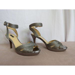 Alex Marie Shoes SZ 9.5 Heels Open toe Ankle Strap